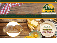 Tablet Screenshot of panaderiapandeabril.com